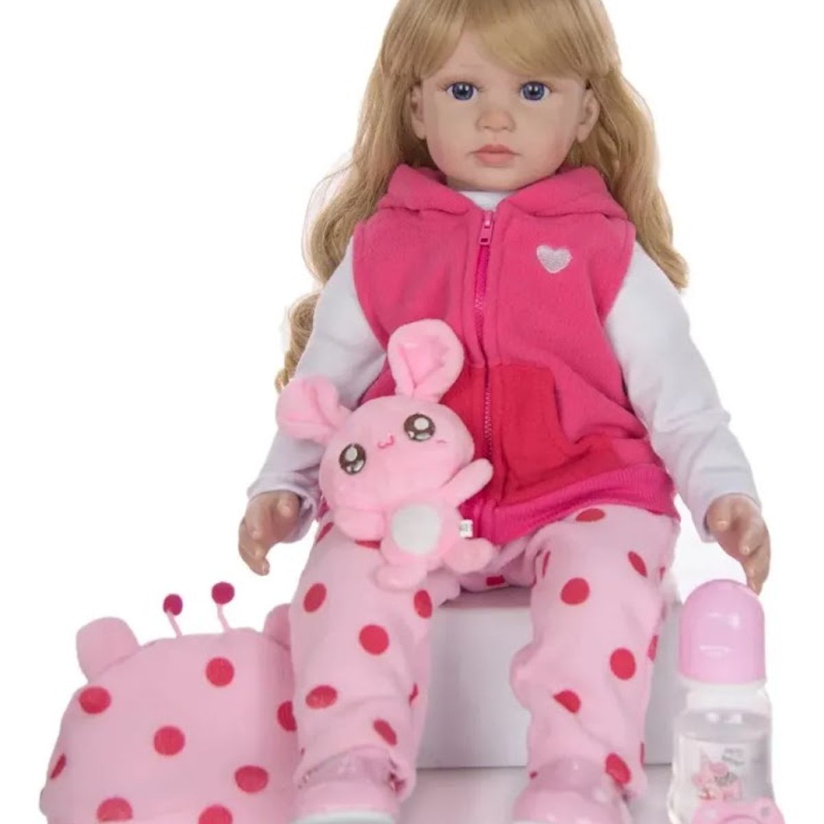 GENERICO - MUÑECAS REBORN REALISTA SILICONA 60 cms