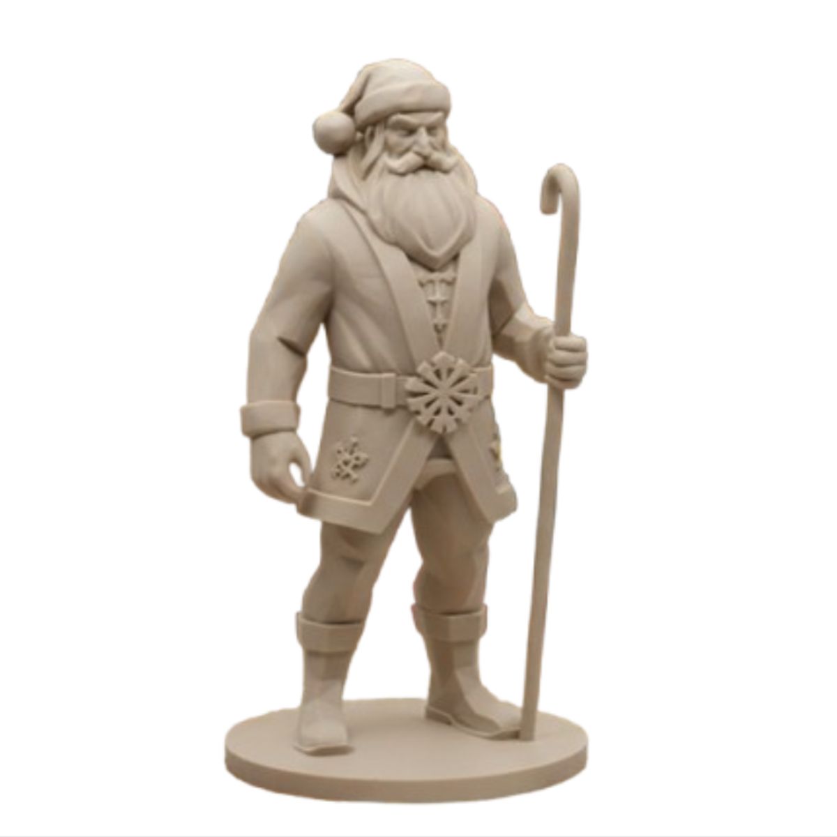 GENERICO - Figura decorativa- Estatua Santa Claus Guerrero