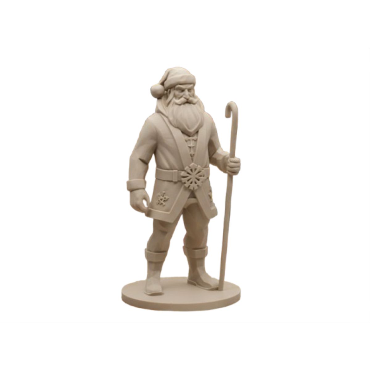 GENERICO - Figura decorativa- Estatua Santa Claus Guerrero