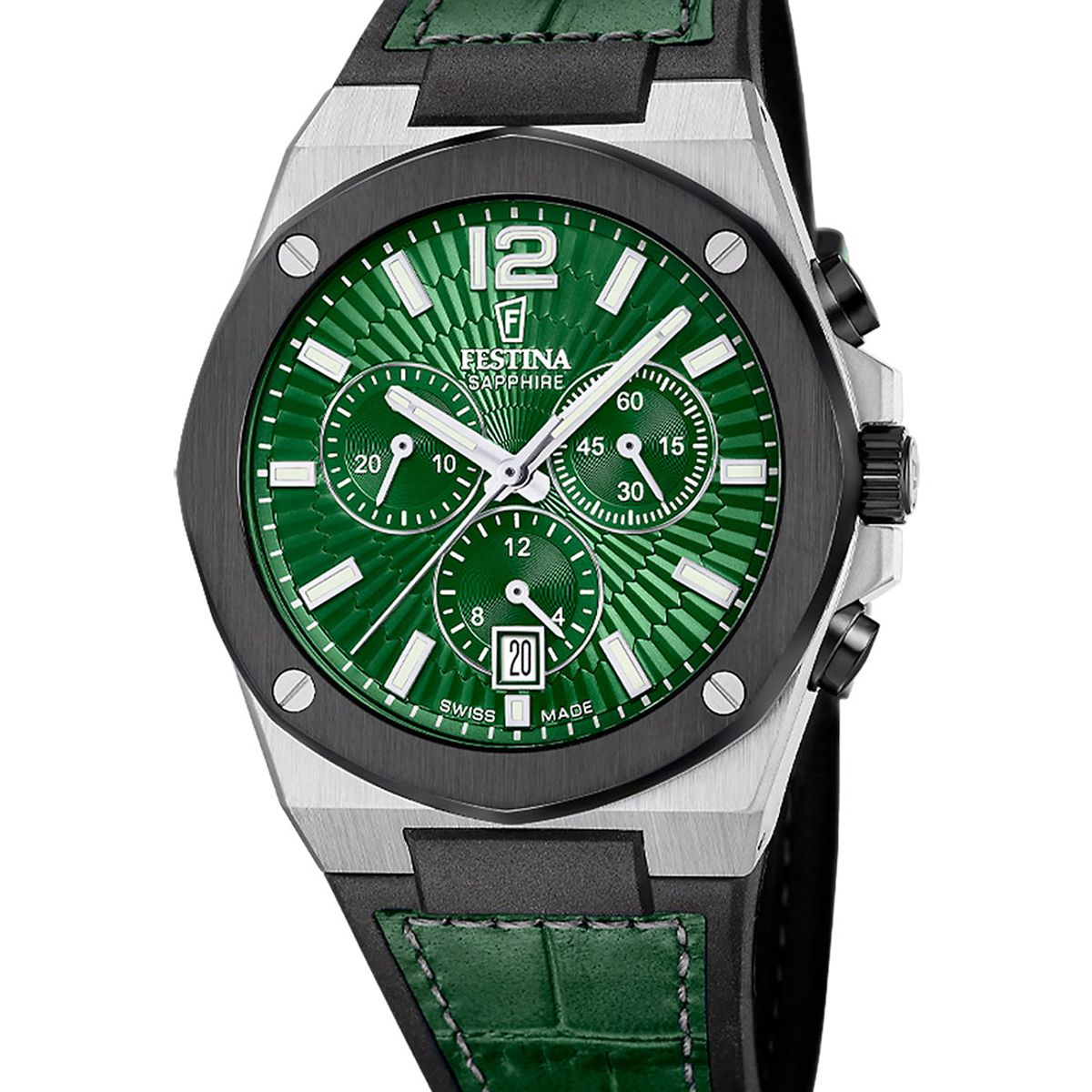 FESTINA SWISS - Reloj F22003/3 Festina Swiss Verde Hombre Valley