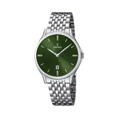FESTINA - Reloj F16744/5 Verde Hombre Acero Clasico