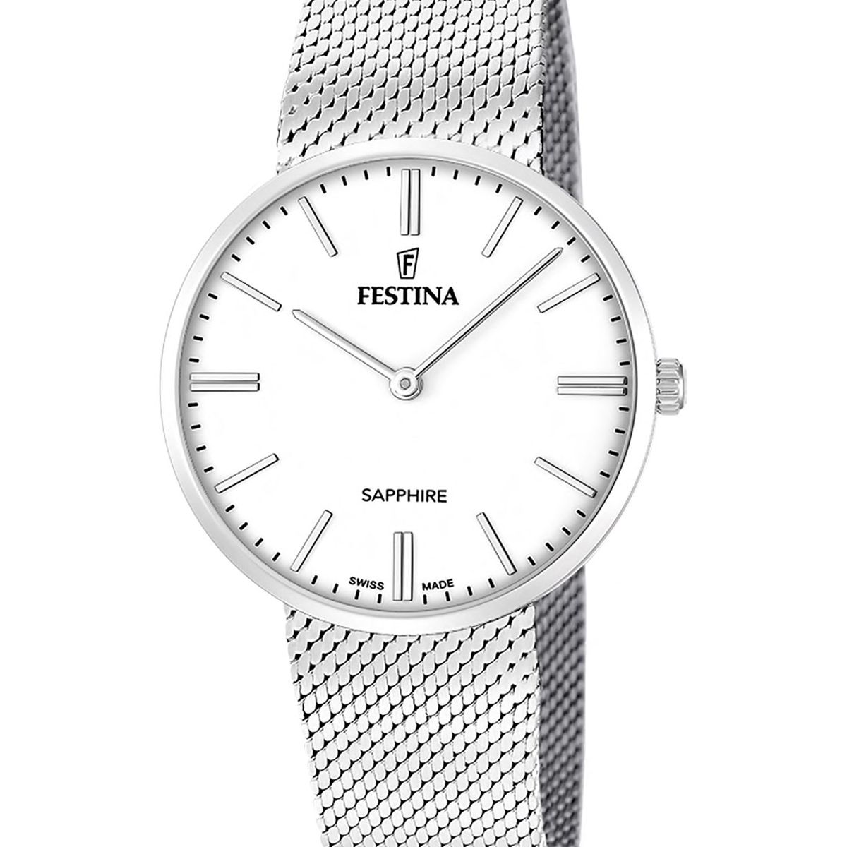 FESTINA SWISS - Reloj F20074/1 Festina Swiss Plateado Hombre Grace