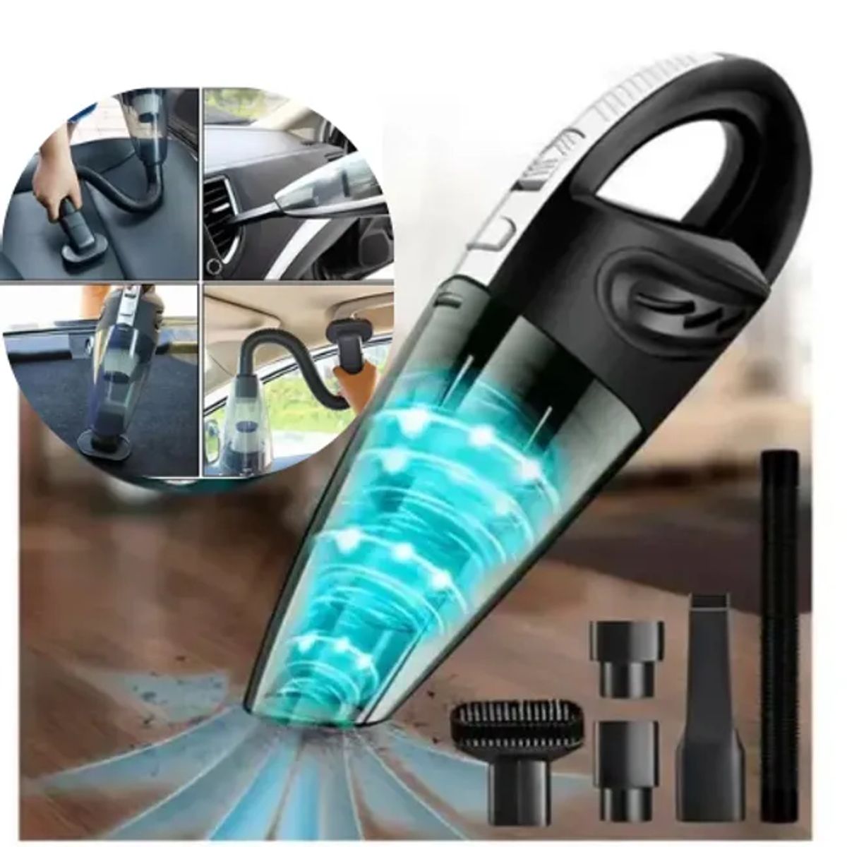 MOVI - Aspiradora Portátil Sin Cable para Casa y Auto con Accesorios