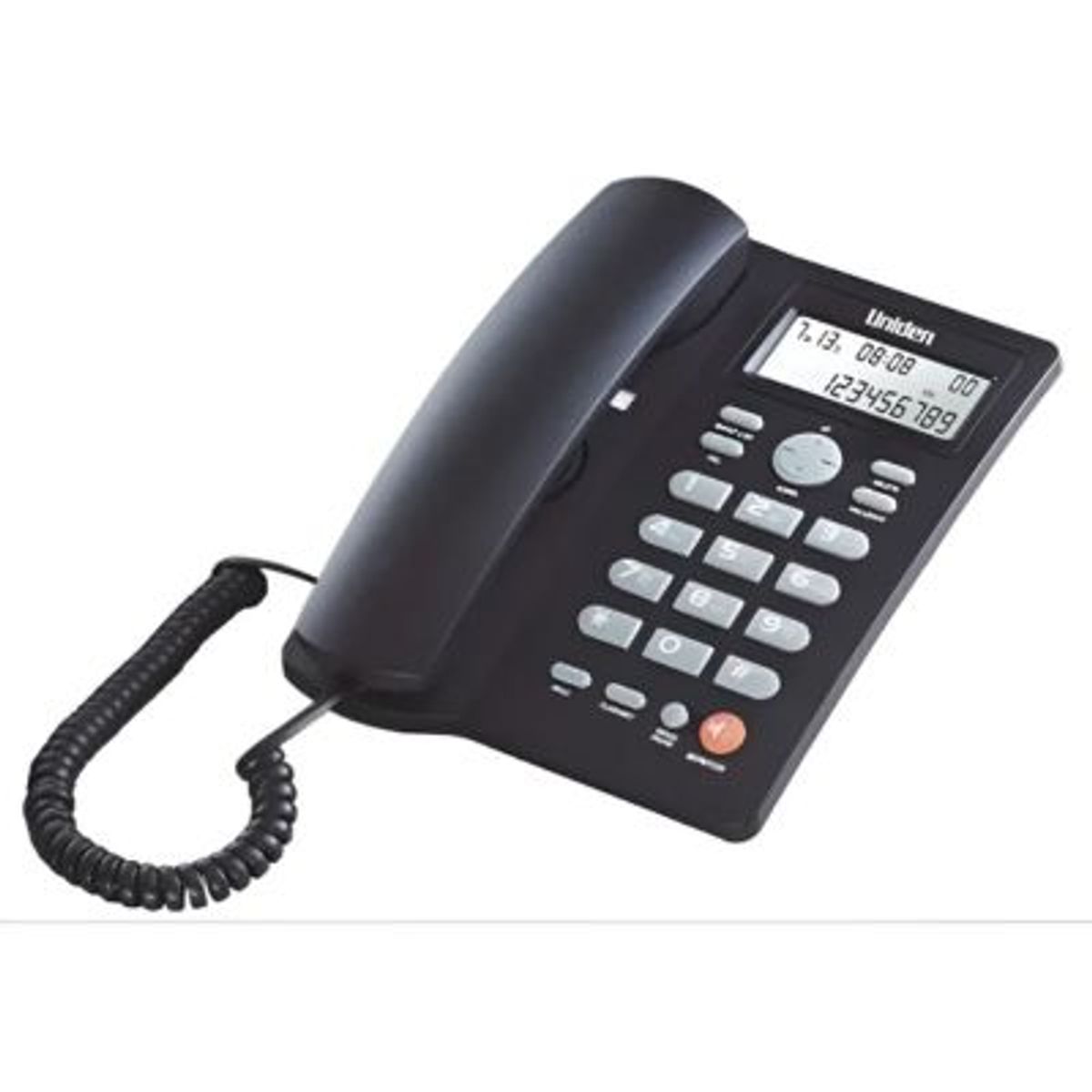 UNIDEN - Teléfono Fijo Sobremesa Con Visor Manos Libres Uniden As7413 Color Negro