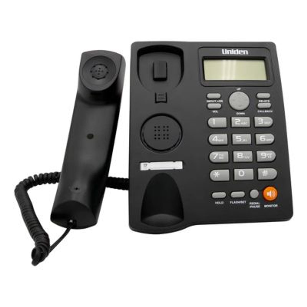 UNIDEN - Teléfono Fijo Sobremesa Con Visor Manos Libres Uniden As7413 Color Negro