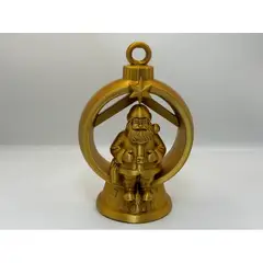 GENERICO - Adorno para el Árbol de Navidad- Papá Noel Dorado