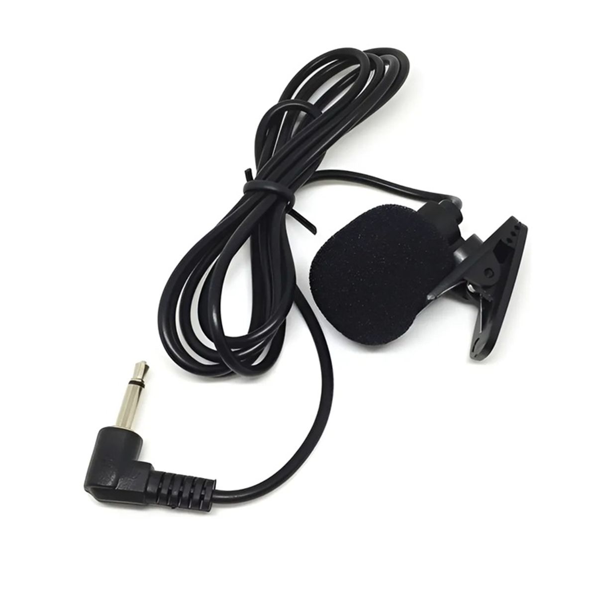 GENERICO - Microfono Clip Para Manos Libres de Auto Parrot Y Otros 35mm Negro