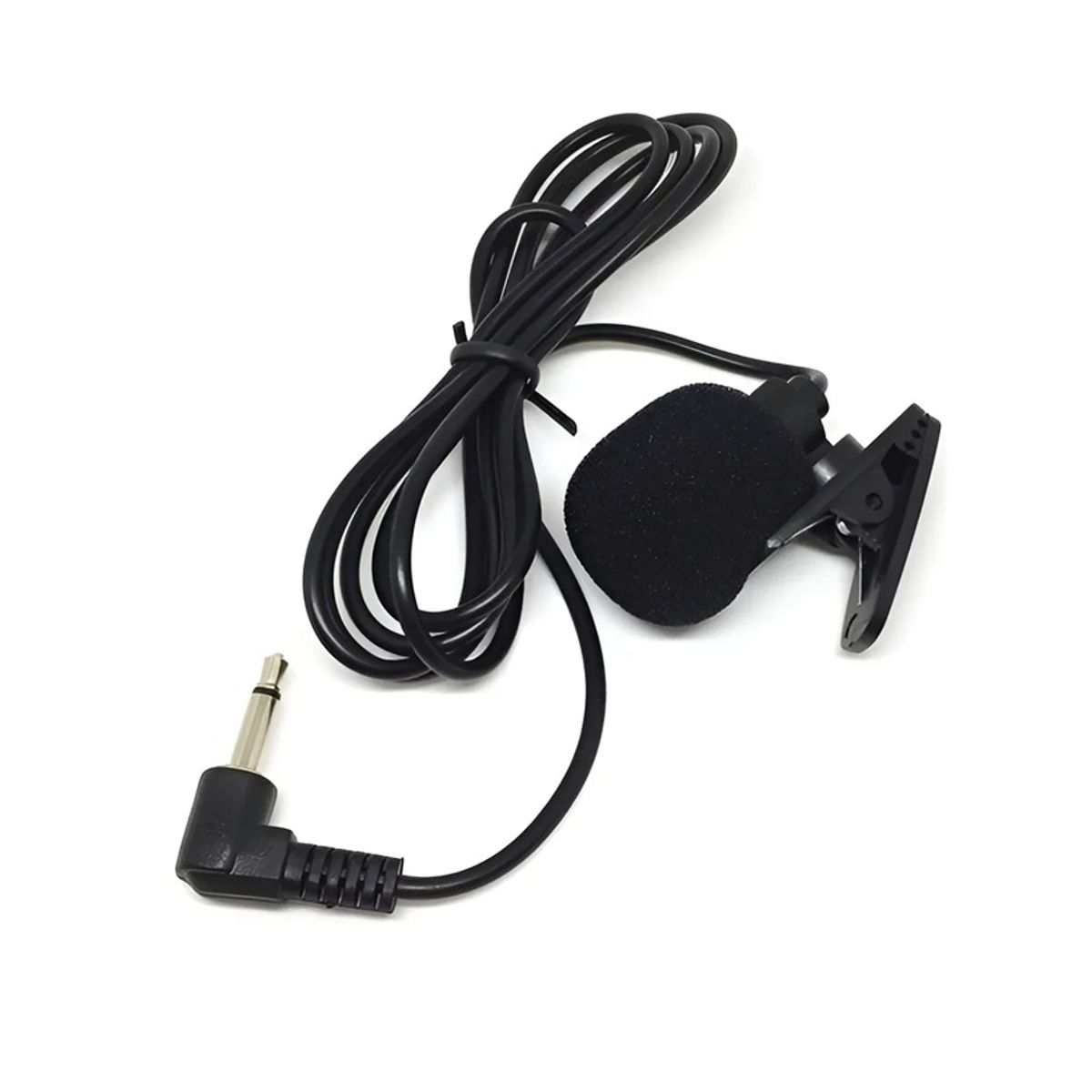 GENERICO - Microfono Clip Para Manos Libres de Auto Parrot Y Otros 35mm Negro