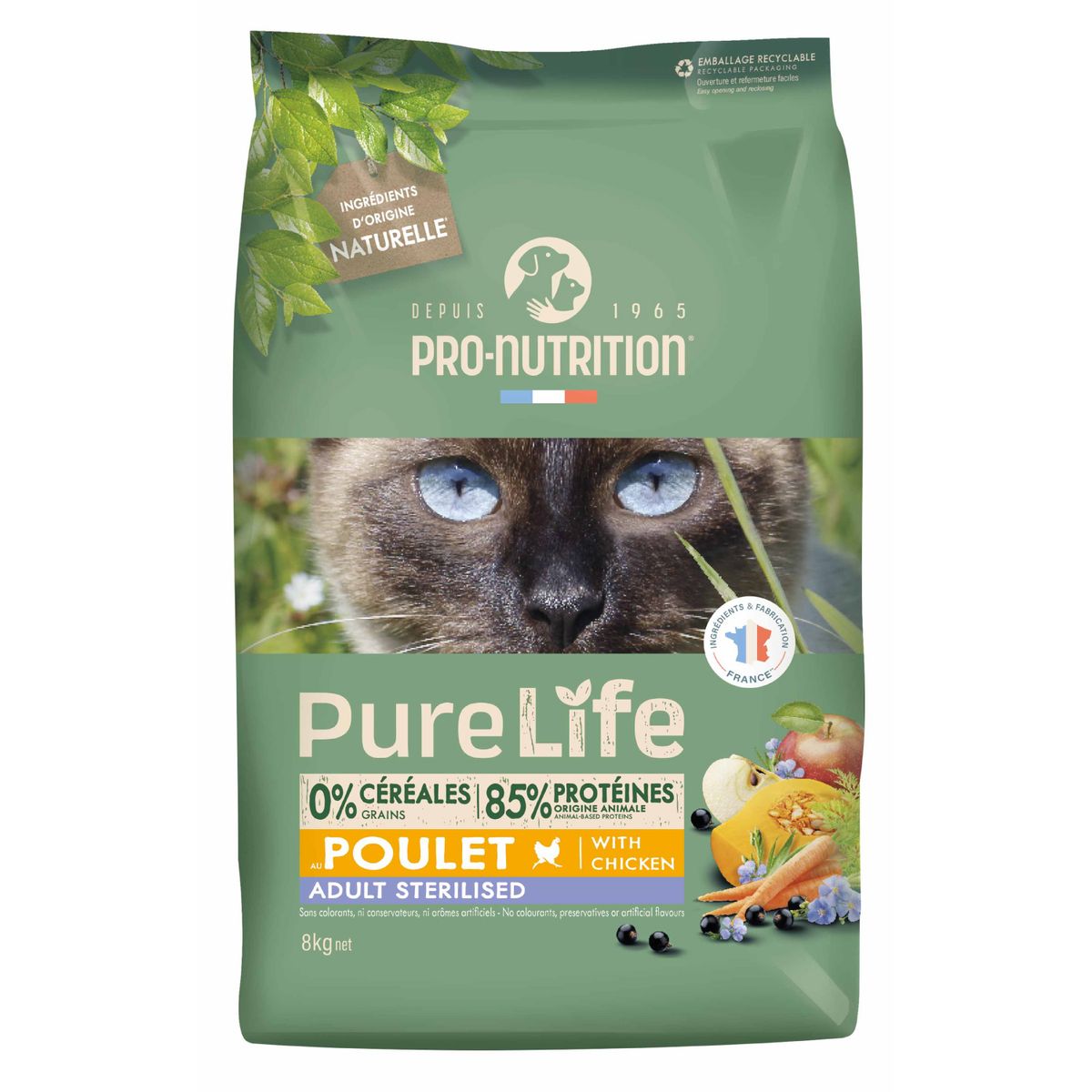 PRO NUTRITION FLATAZOR - Alimento Pure Life Sterilized Gato Esterilizado 2kg