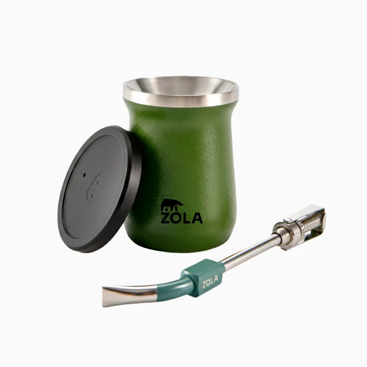 ZOLA OUTDOORS - Set de Mate Vaso + Bombilla Zola Outdoors Verde