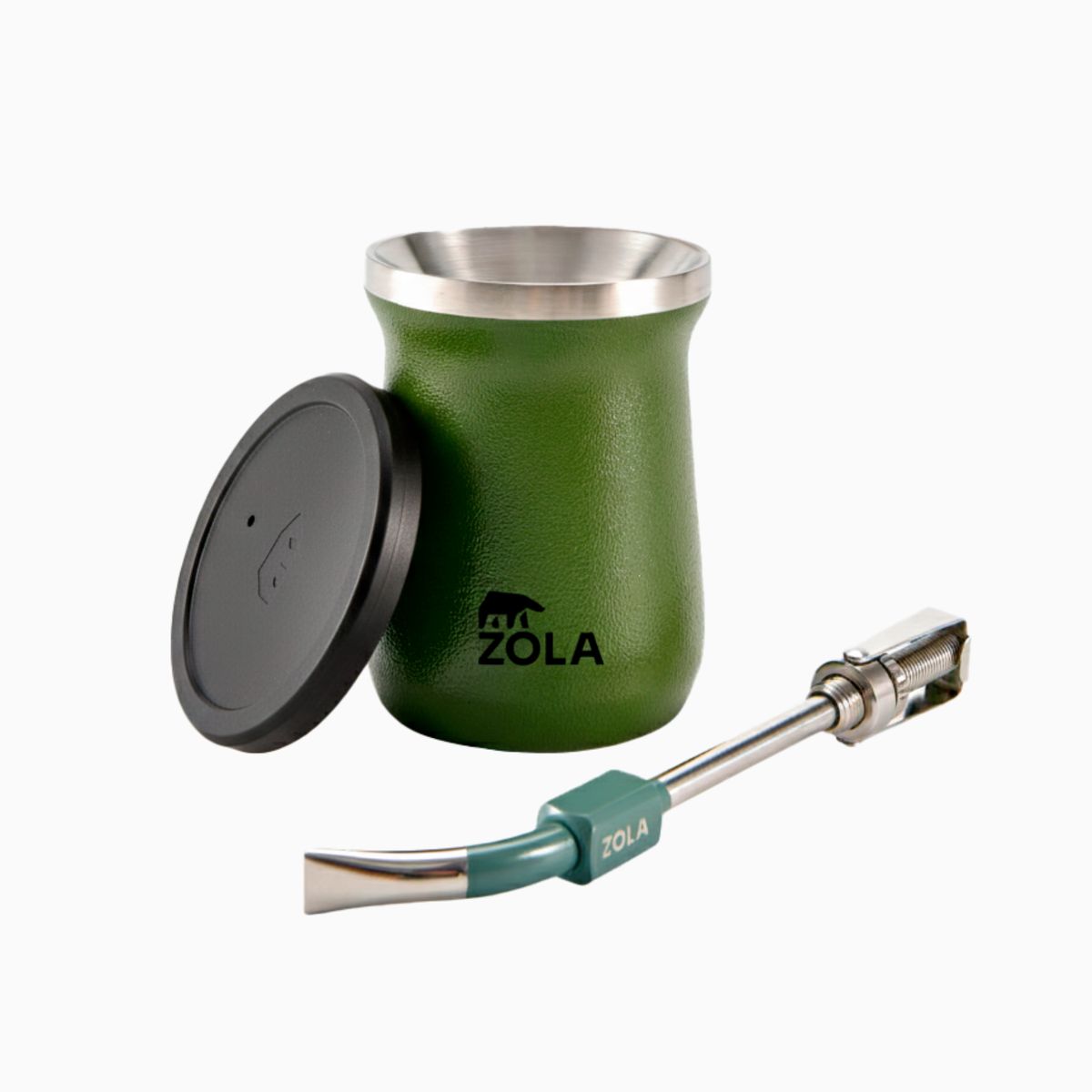 ZOLA OUTDOORS - Set de Mate Vaso + Bombilla Zola Outdoors Verde