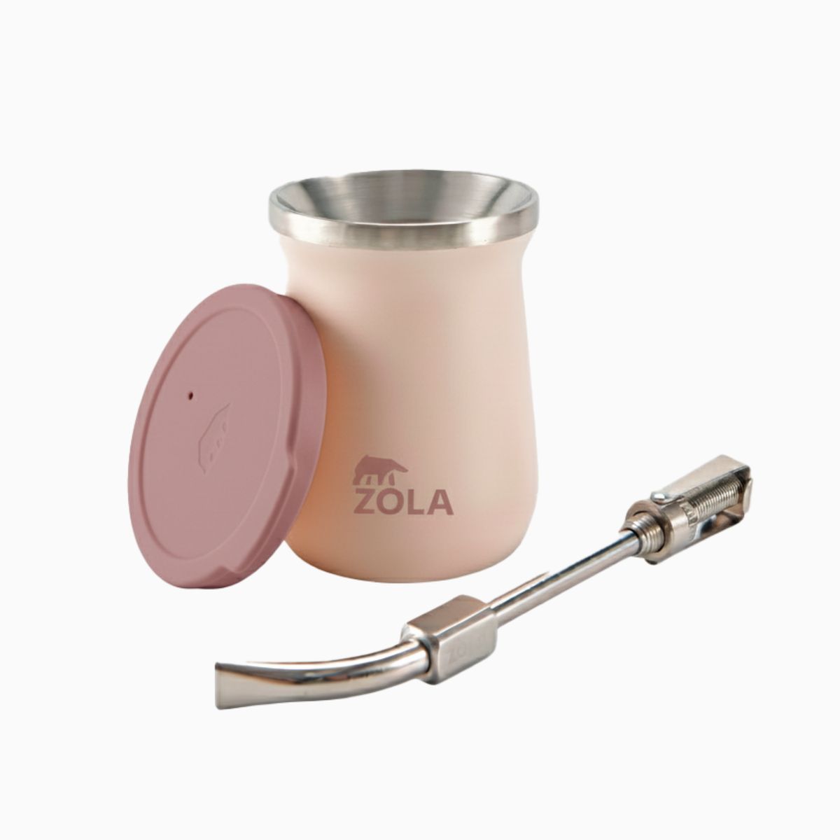 ZOLA OUTDOORS - Set de Mate Vaso + Bombilla Zola Outdoors ROSA