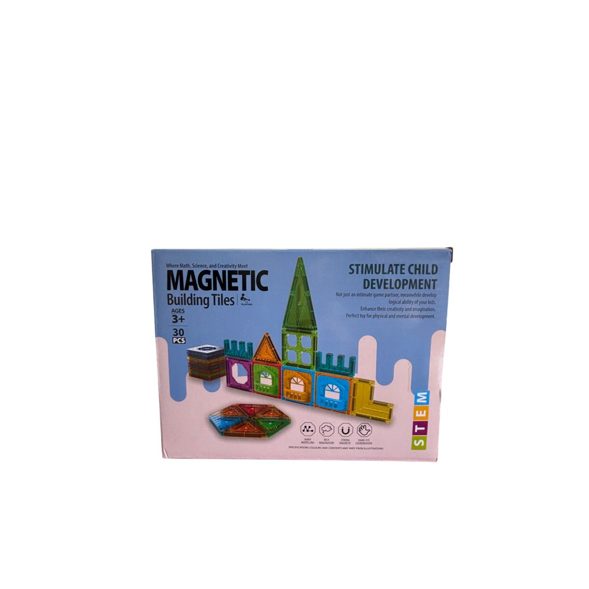 GENERICO - Set De Construccion Magneticos 30 piezas