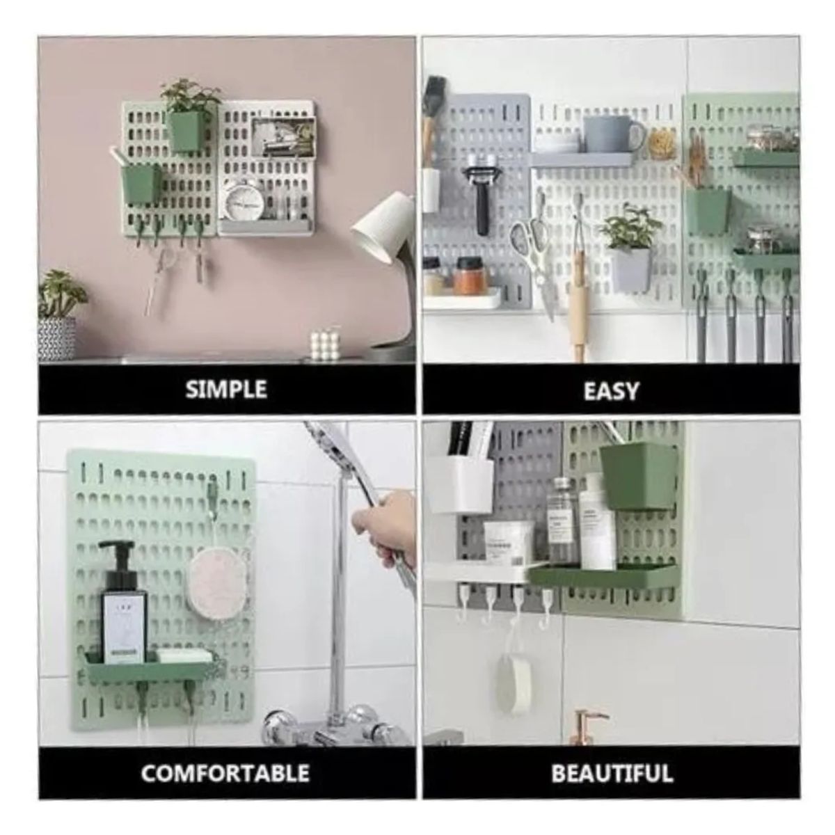 GENERICO - Organizador Multiple De Cocina Para Pared