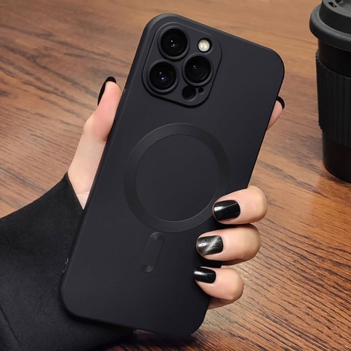 GENERICO - Carcasa Color Metalizado Para iPhone 16 PRO MAX Magnetica Lente Cámaras