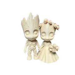 GENERICO - Figura Decorativa- Pareja de Groot