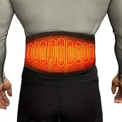 MOVI - FAJA LUMBAR CON 3 NIVELESD E CALOR Y BOLSILLO PARA PONER GEL FRIO