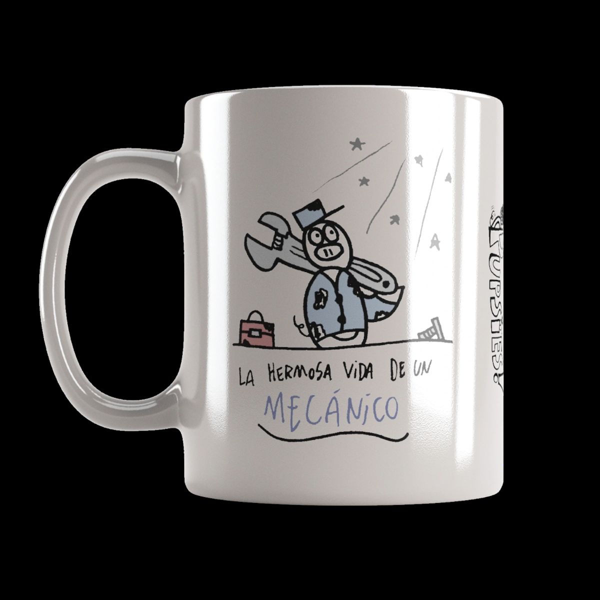 GENERICO - Tazón “La Hermosa Vida de un Mecánico” - Pupsies