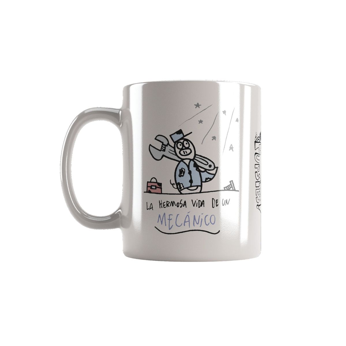 GENERICO - Tazón “La Hermosa Vida de un Mecánico” - Pupsies