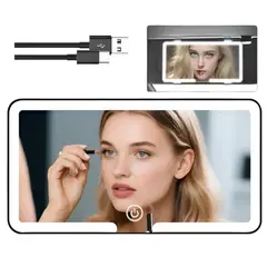 GENERICO - Espejo con Luz Led Maquillaje Para Visera Auto