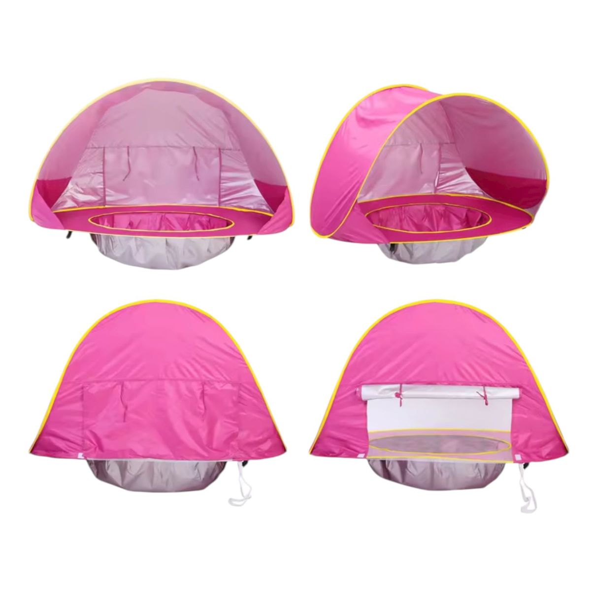 GENERICO - Carpa Para Niños Piscina Tienda 2 en 1 Plegable Playa Verano Rosa