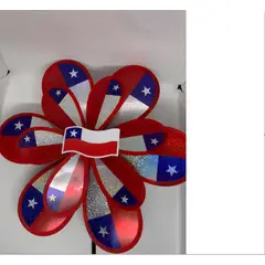 GENERICO - Remolino Fechas Patrias Bandera Chilena 23x43 Cm Decoración