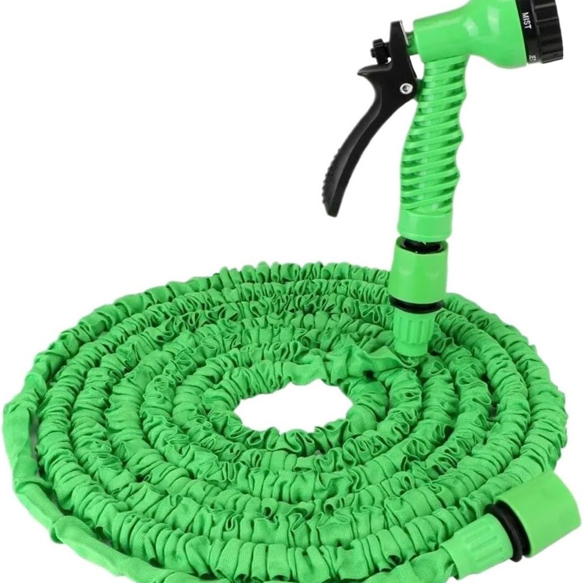MOVI - Manguera Extensible Retráctil 15 Metros con Pistola de Riego 7 Funciones