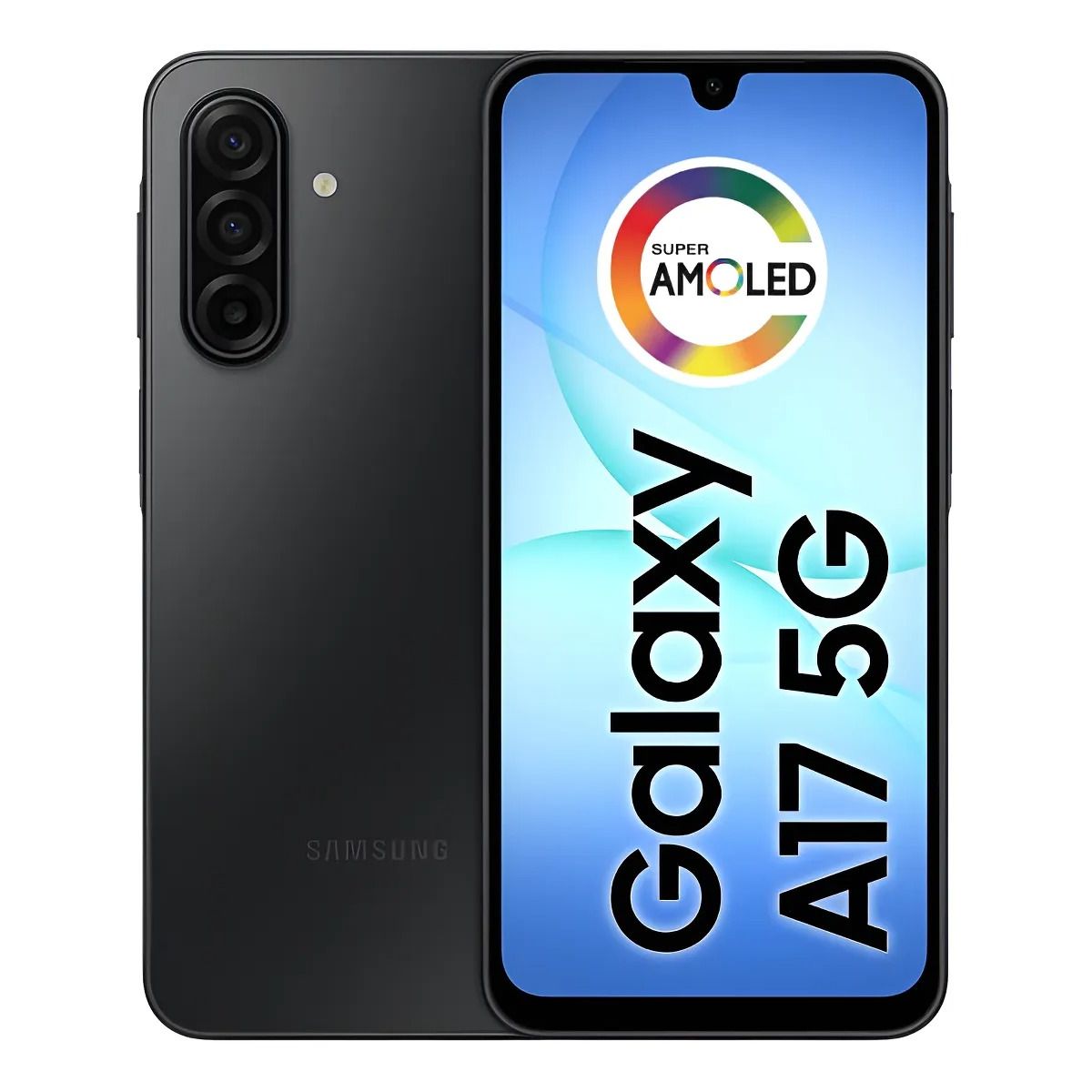 SAMSUNG - Samsung Galaxy A17 5G 128GB Negro Pantalla 67″ Super AMOLED Cámara 50MP Batería 5000mAh Liberado