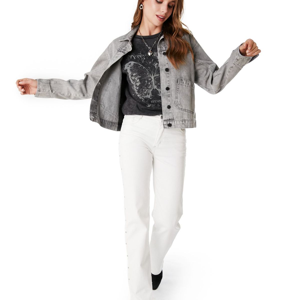 EFESIS - Chaqueta Oversize Crop Mujer Efesis