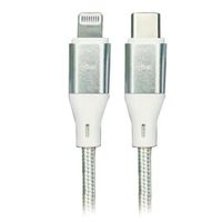 Cable Certificado Lightning a Type C Silver 9264 Cable Mallado Resistente