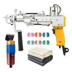 GENERICO - Kit Maquina Tufting + Esquiladora + Tela Base + Lanas