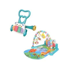 GENERICO - GIIMNASIO INFANTIL PISO CAMINADOR AZUL 2 EN 1