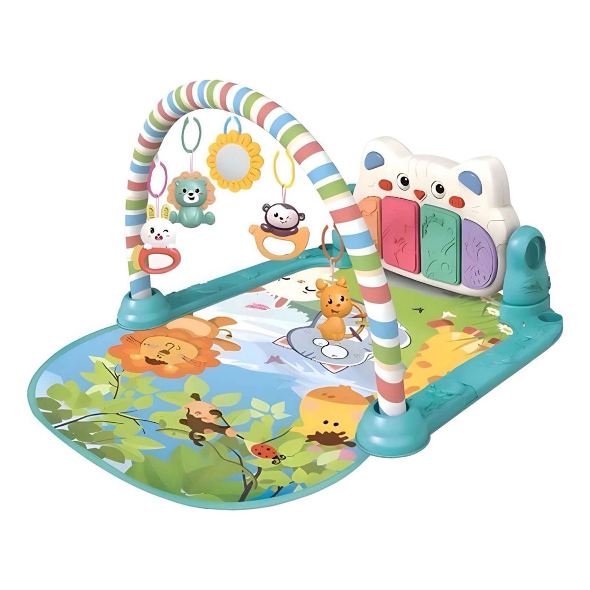 GENERICO - GIIMNASIO INFANTIL PISO CAMINADOR AZUL 2 EN 1