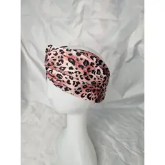 EL ESPACIO DE TOMMY - Turbante cintillo clínico lycra animal print negro