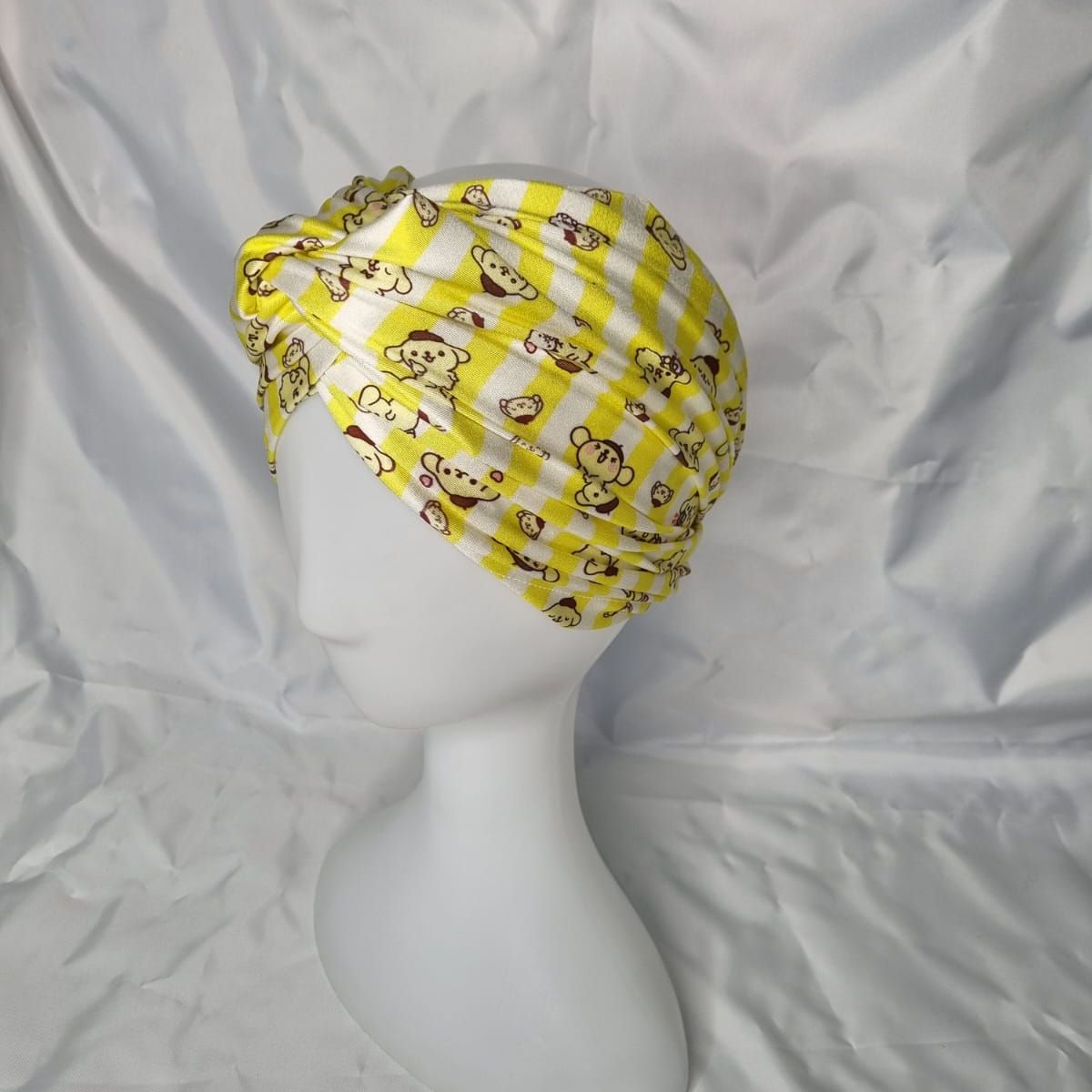 EL ESPACIO DE TOMMY - Turbante cintillo clínico lycra animado amarillo