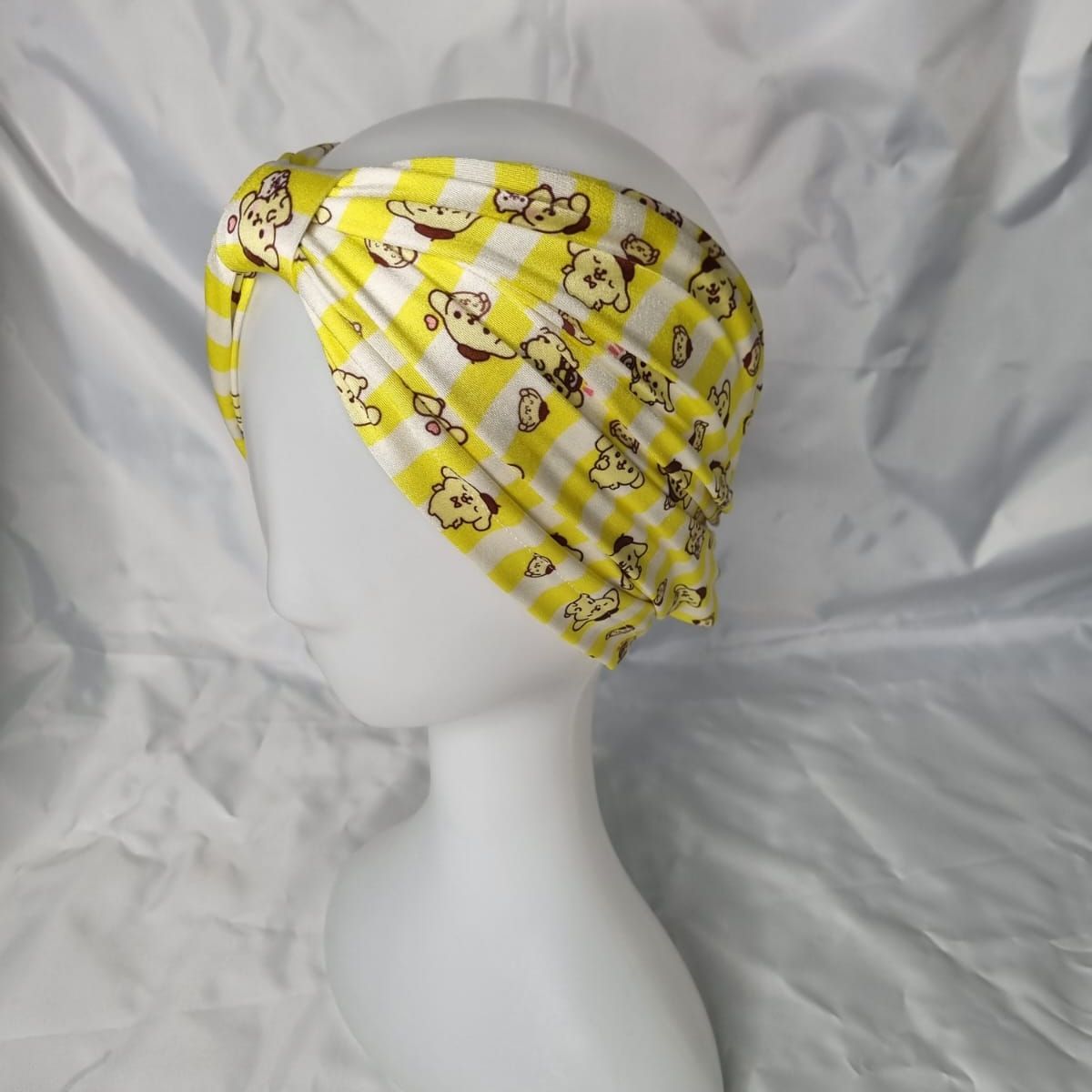 EL ESPACIO DE TOMMY - Turbante cintillo clínico lycra animado amarillo