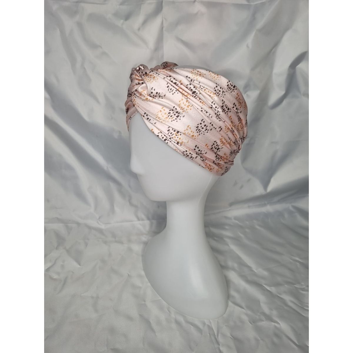 EL ESPACIO DE TOMMY - Turbante cintillo clínico lycra crema animal print