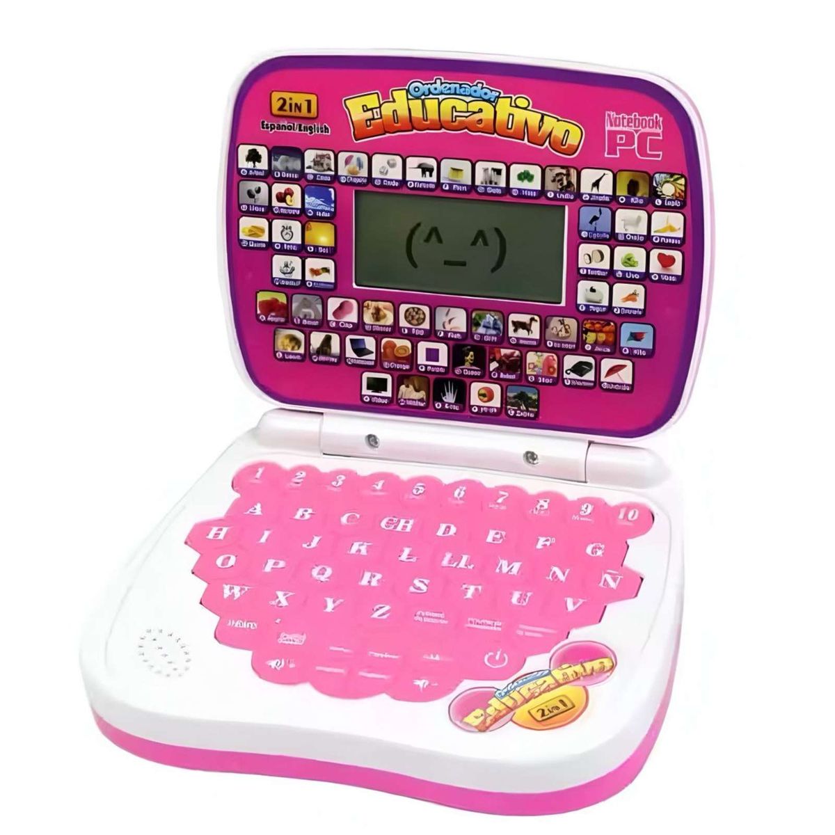 GENERICO - MI PRIMERA MINI LAPTOP EDUCATIVA BILINGÜE ROSA