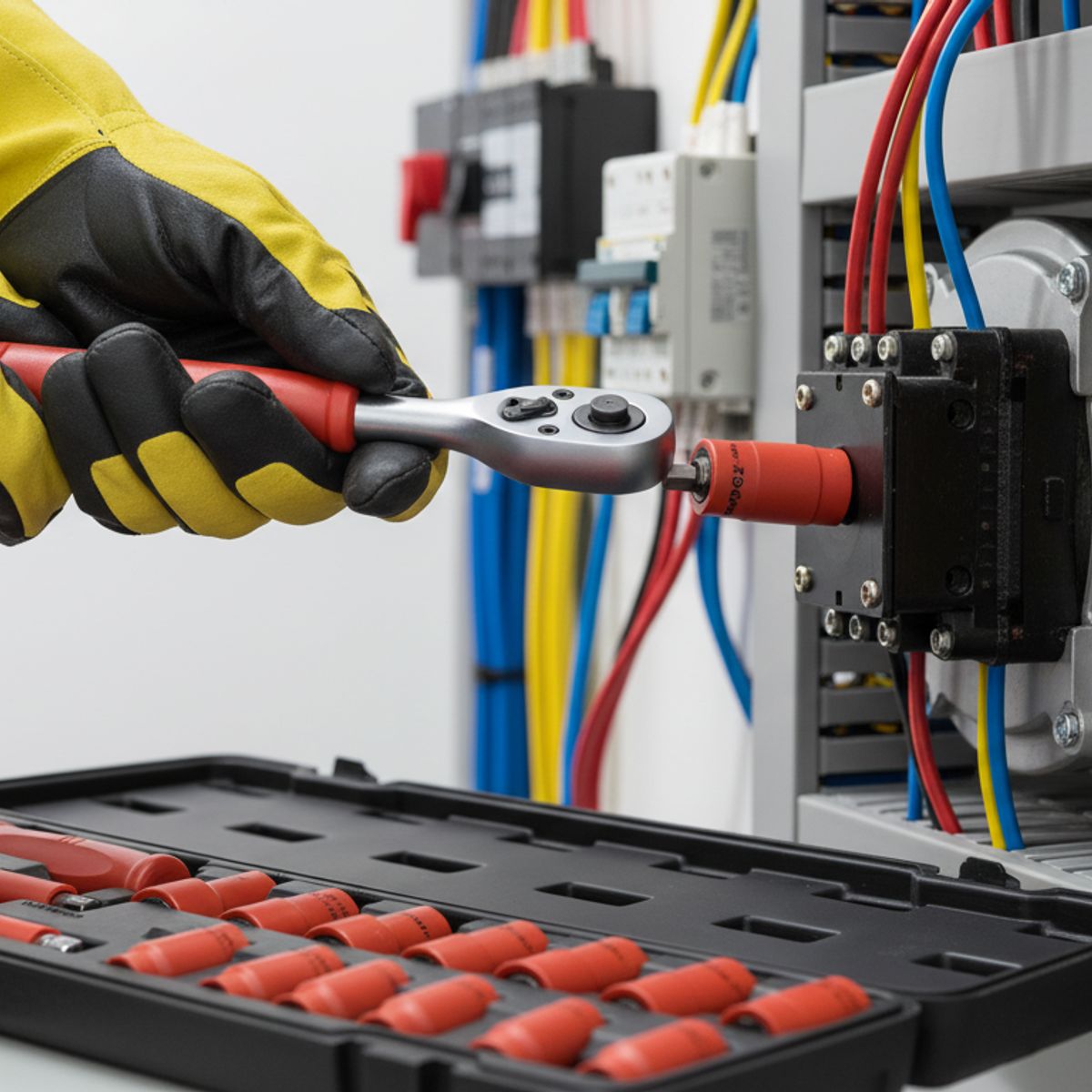 GENERICO - Juego Dados Aislados 3/8" 17 Piezas 1000V VDE FORCE Electricista