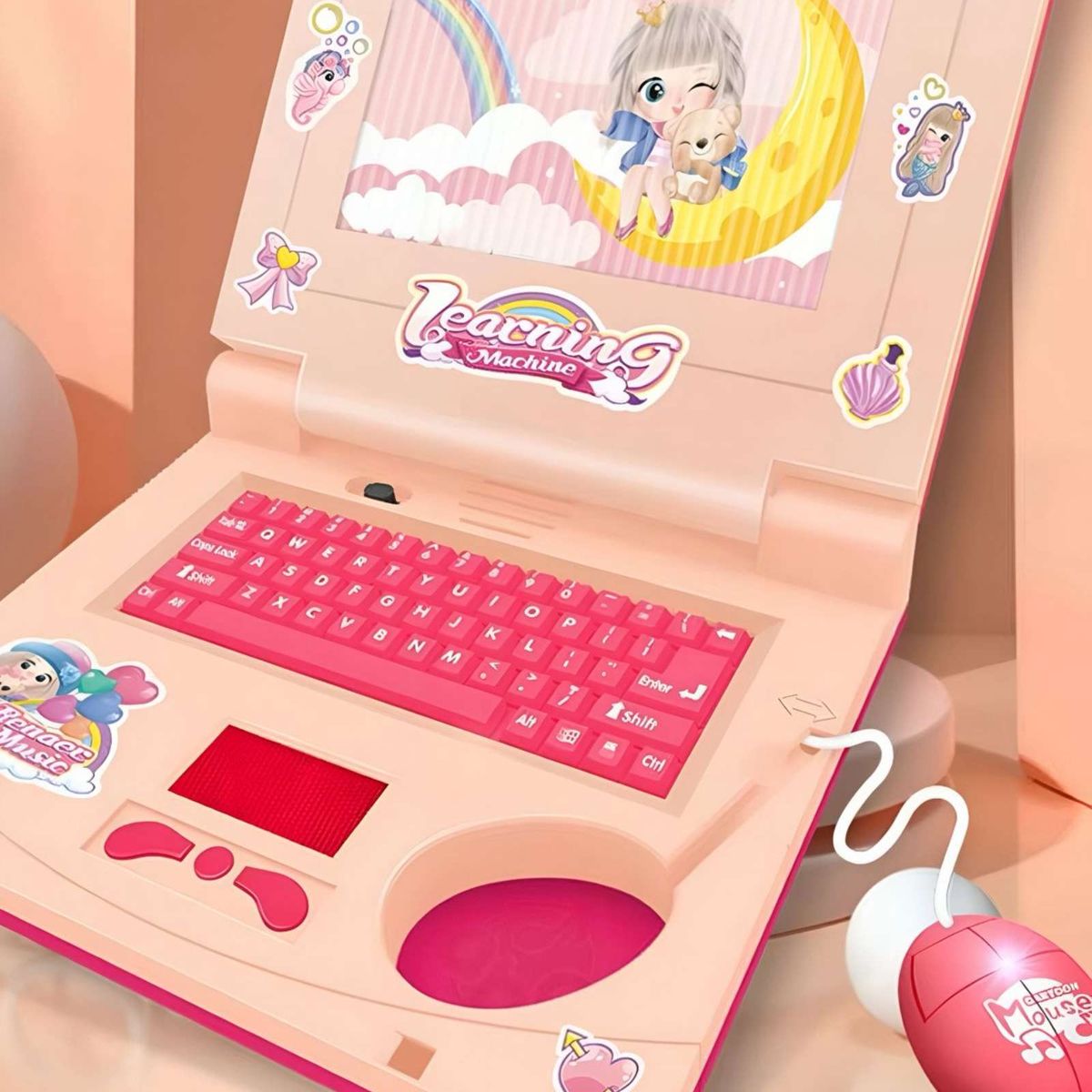 GENERICO - MINI LAPTOP PORTÁTIL EDUCATIVA DE APRENDIZAJE INFANTIL CON MÚSICA