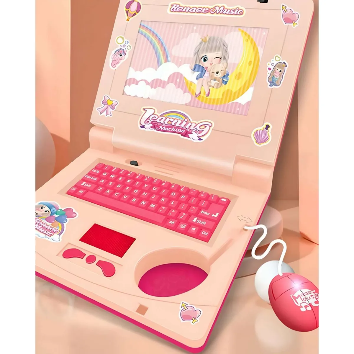 GENERICO - MINI LAPTOP PORTÁTIL EDUCATIVA DE APRENDIZAJE INFANTIL CON MÚSICA