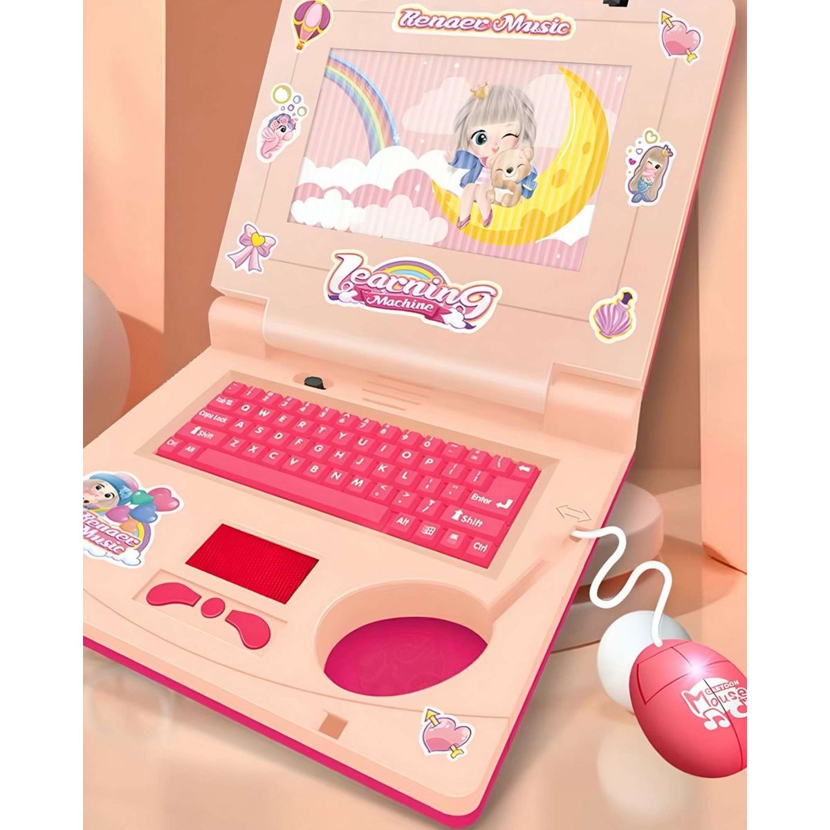 GENERICO - MINI LAPTOP PORTÁTIL EDUCATIVA DE APRENDIZAJE INFANTIL CON MÚSICA