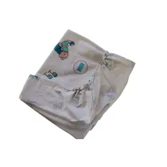 GENERICO - JUEGO SABANAS COLECHO CINTA  AZUL