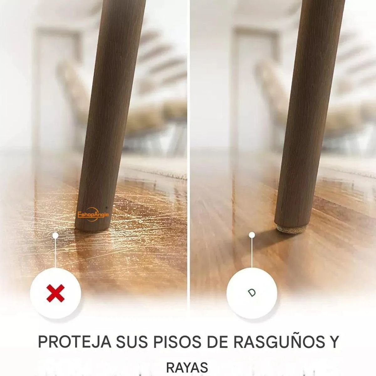 GENERICO - Set 133 Almohadilla Protectora Fieltro Sillas Mesas Muebles