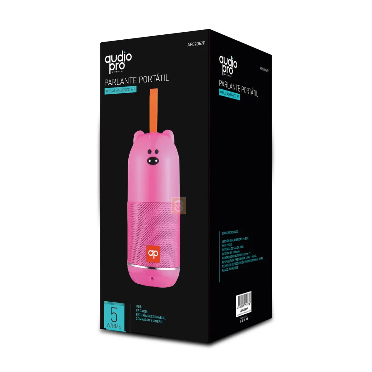 AUDIO PRO - Mini Parlante Oso Amarillo BT 5W con USB Y SD - SC