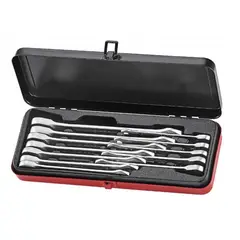 FORCE - Juego de Llaves Punta Corona 512100 con Chicharra – 12 Piezas Métricas 8 a 19 mm