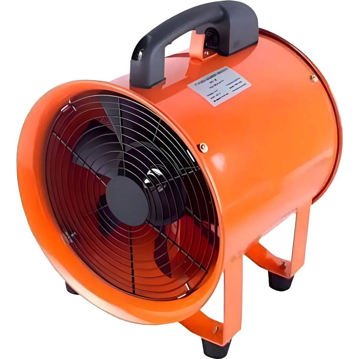 GENERICO - Extractor Aire Industrial Portatil 30cm 12 Pulg Color Naran
