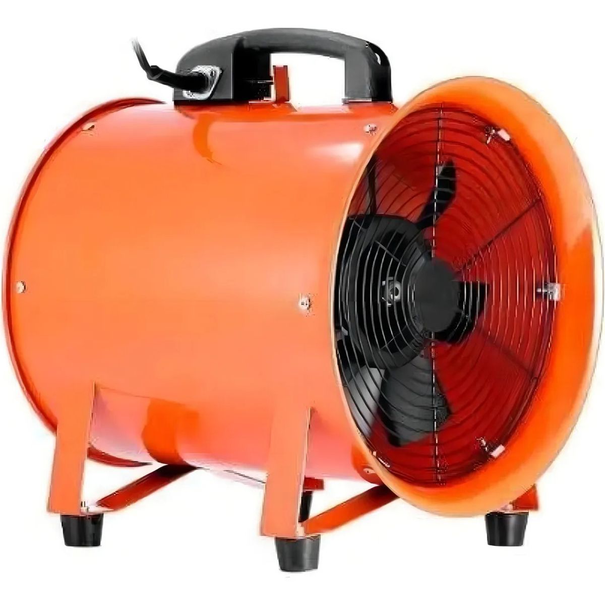 GENERICO - Extractor Aire Industrial Portatil 30cm 12 Pulg Color Naran