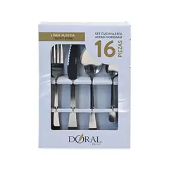 DORAL - Set de Cuchilleria 16 Piezas 15mm Austria Classic -
