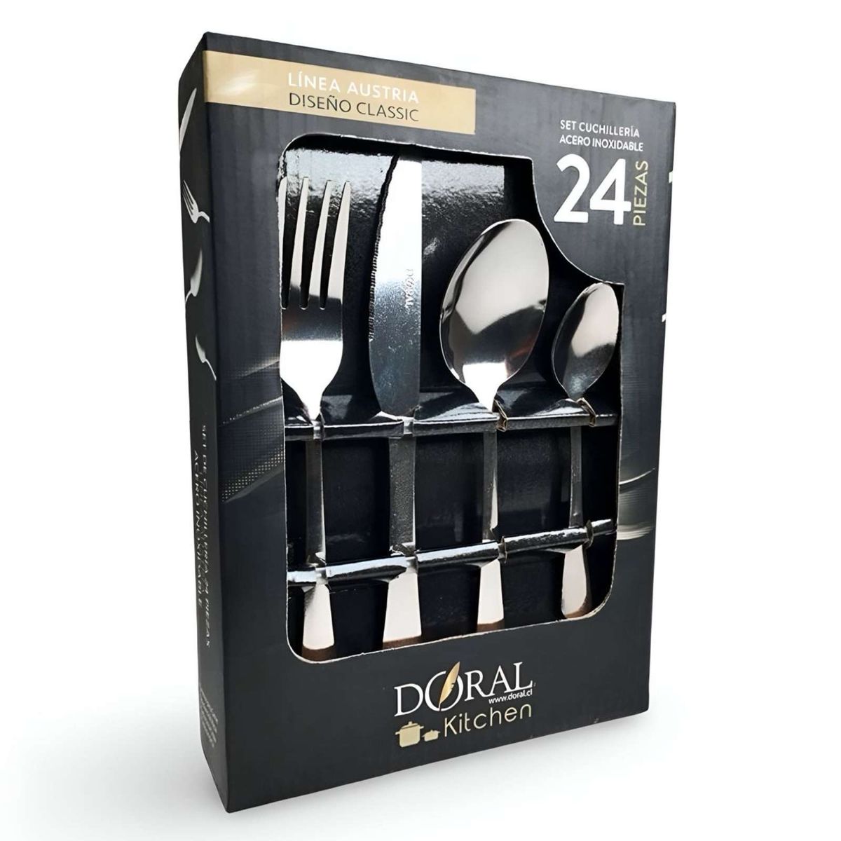 DORAL - Set de Cuchilleria 24 Piezas 15mm Austria Classic - Doral